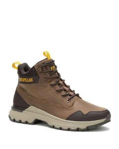 Men's Suede High-Top Sneakers in Colorado Brown